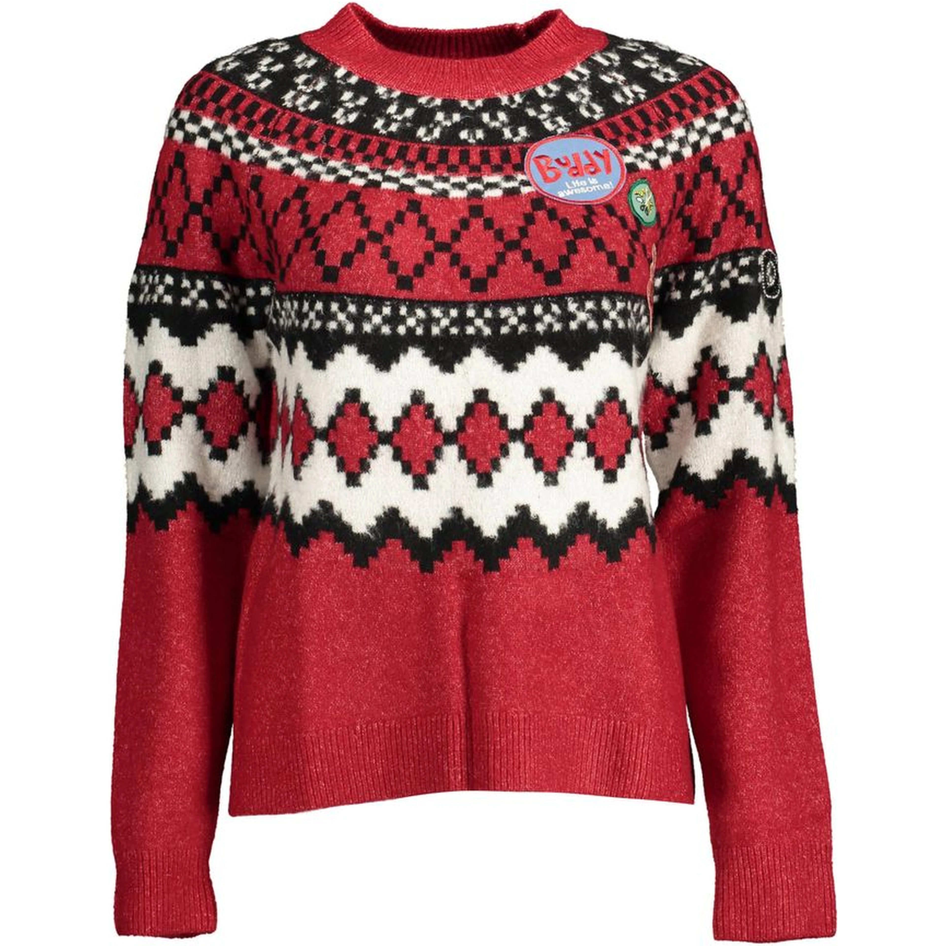 Rosso Polyester Women Sweater