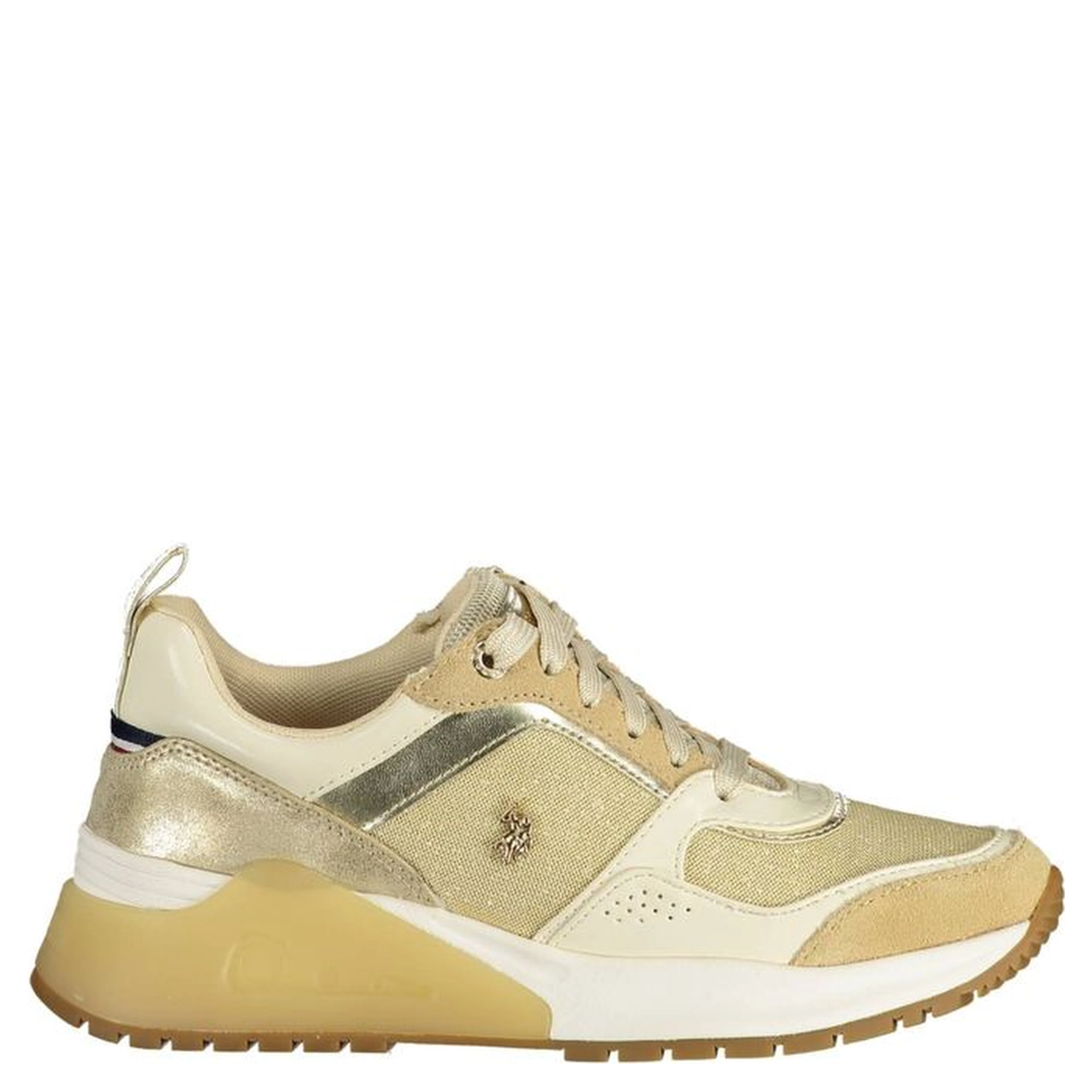 Gold Polyester Sneaker