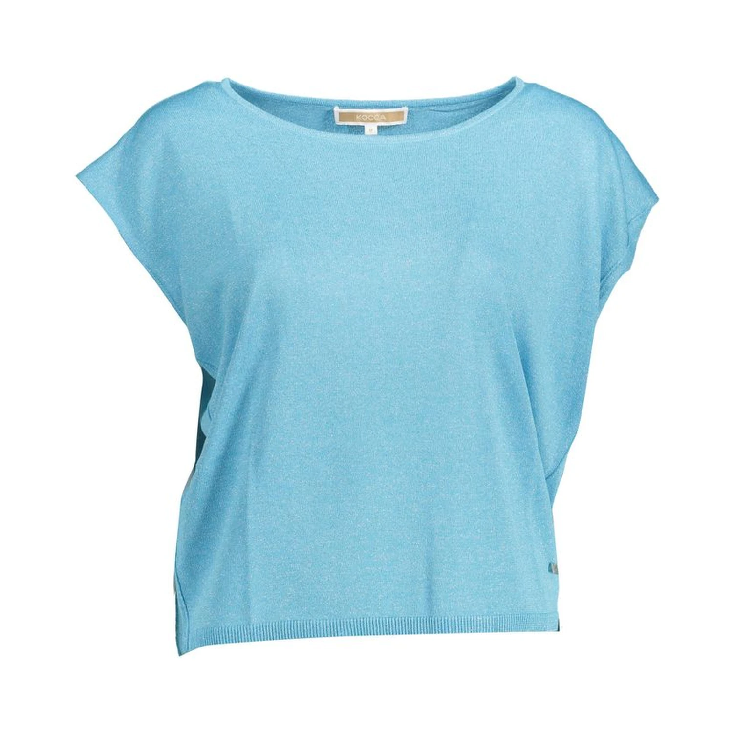 Blue Polyester Women T-Shirt