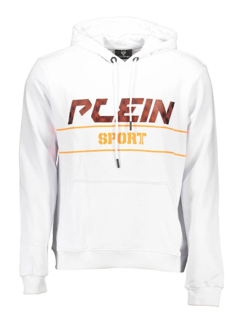White Cotton Mens Sweatshirt