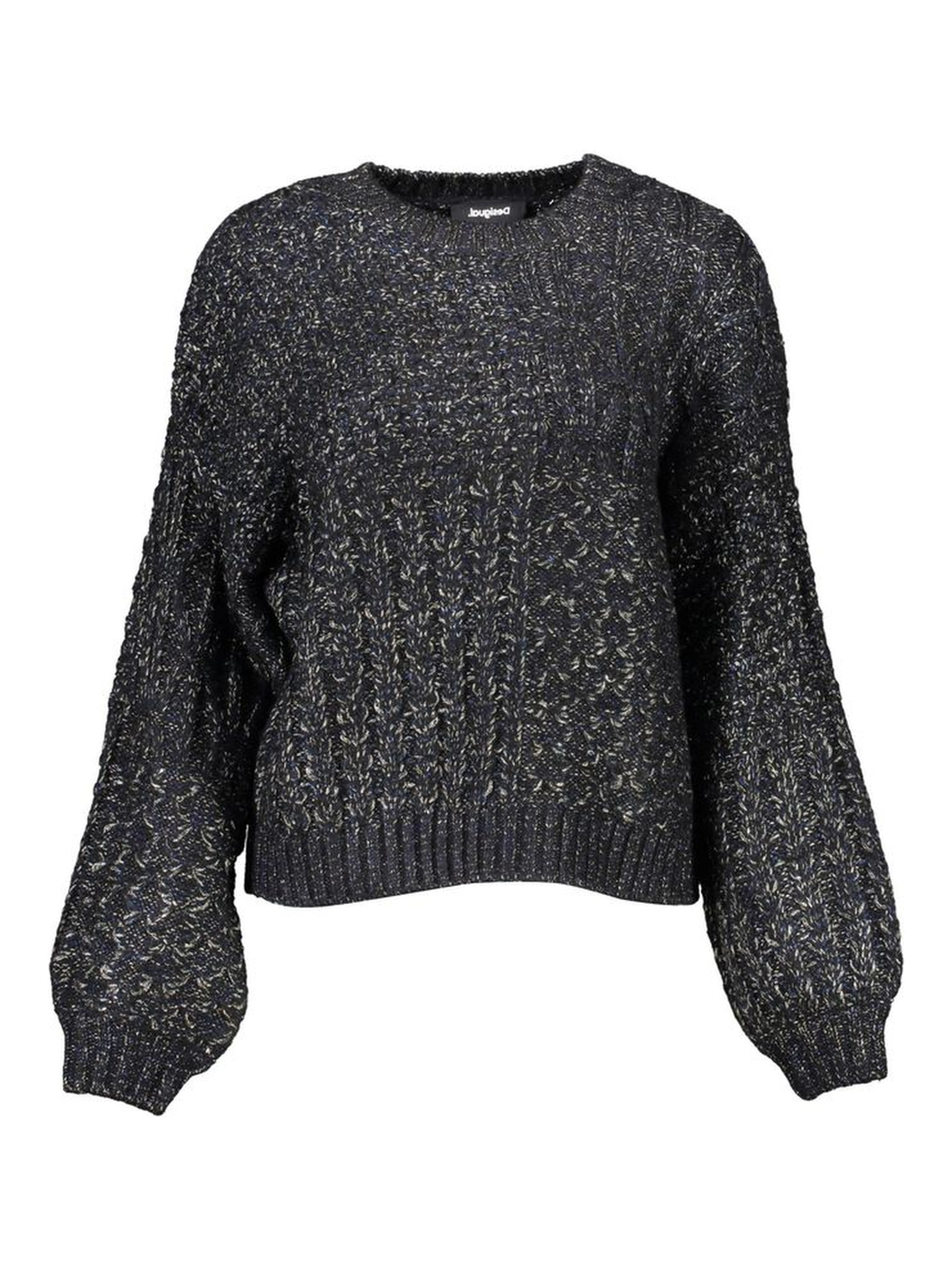 Black Polyester Sweater