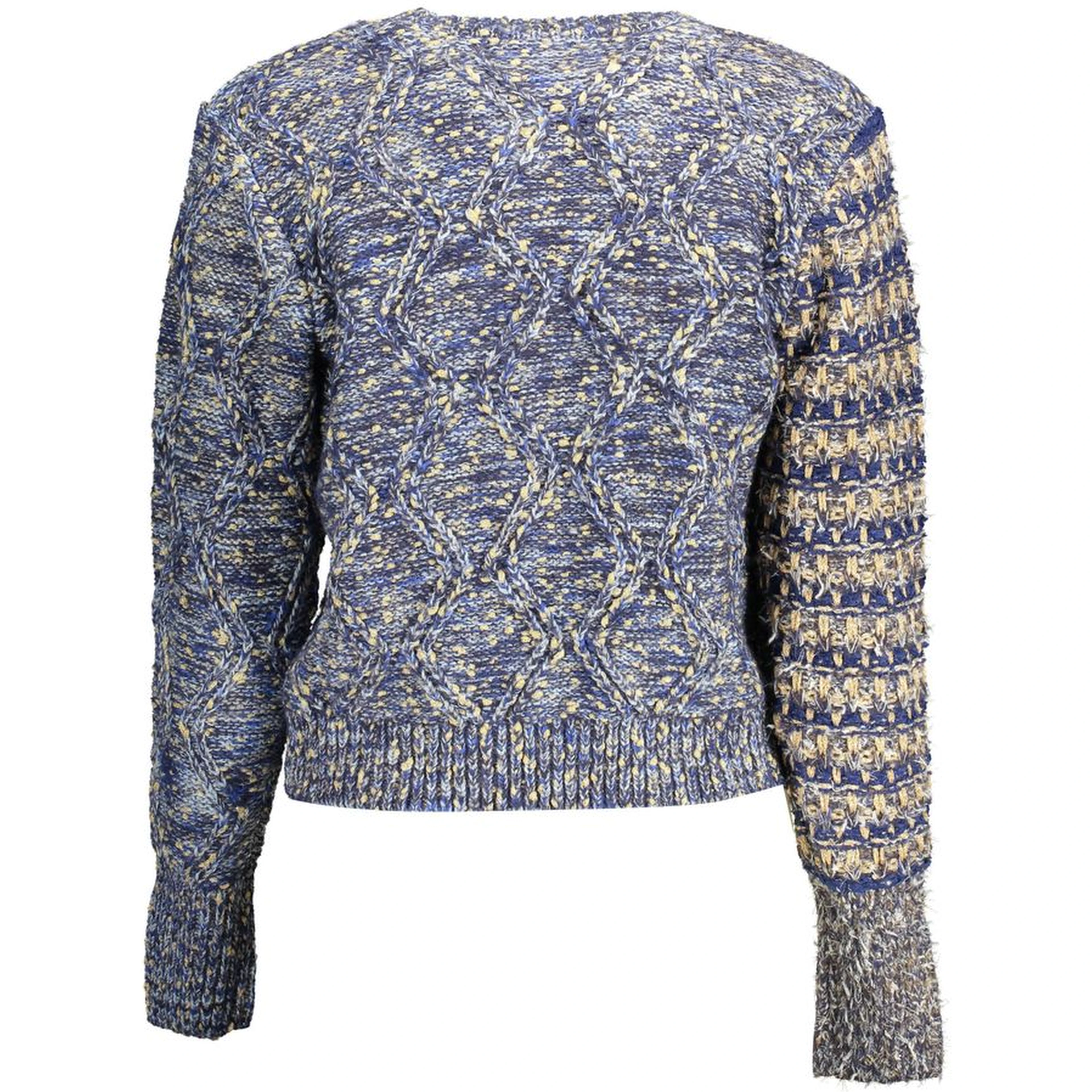 Blue Polyester Sweater