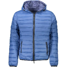 Blue Nylon Men's Jacket