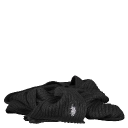 Black Wool Unisex Scarf