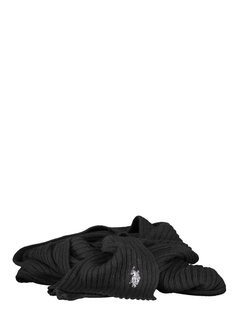 Black Wool Unisex Scarf