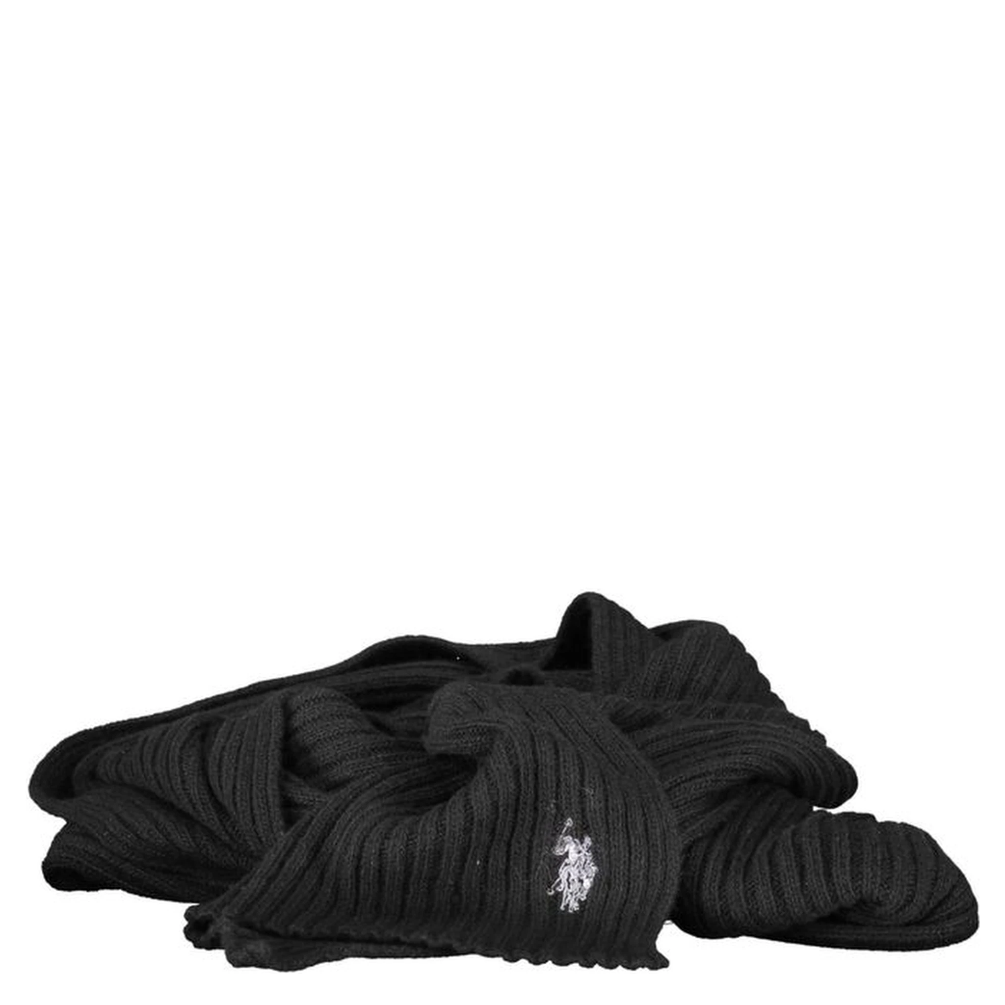 Black Wool Unisex Scarf
