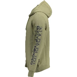 Green Cotton Men Sweater