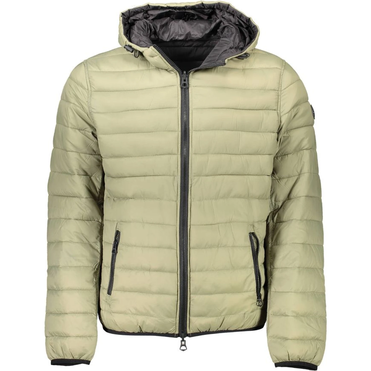 Green Nylon Men Jacket