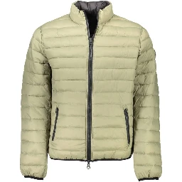 Green Nylon Men Jacket