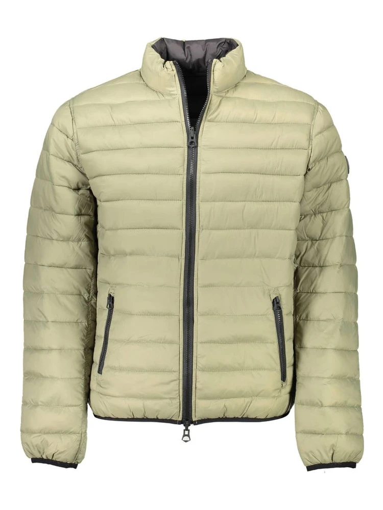Green Nylon Men Jacket