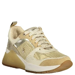 Gold Polyester Sneaker