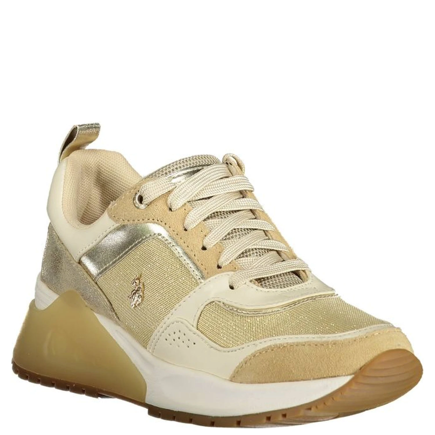 Gold Polyester Sneaker