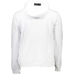 White Cotton Mens Sweatshirt