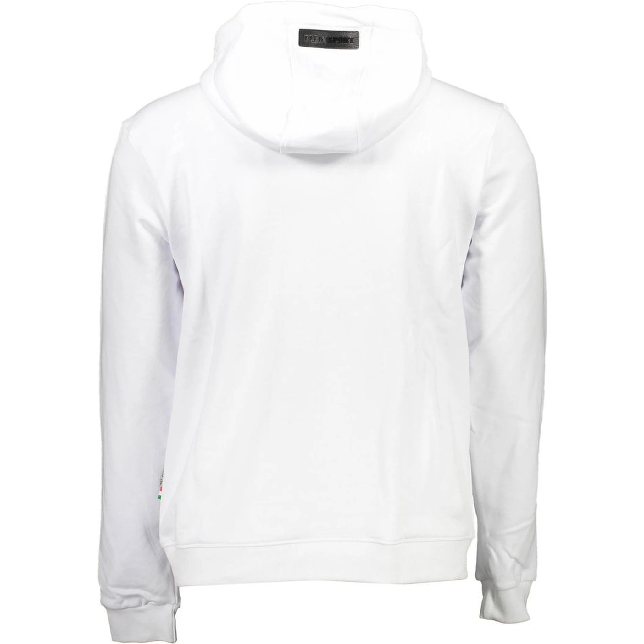 White Cotton Mens Sweatshirt