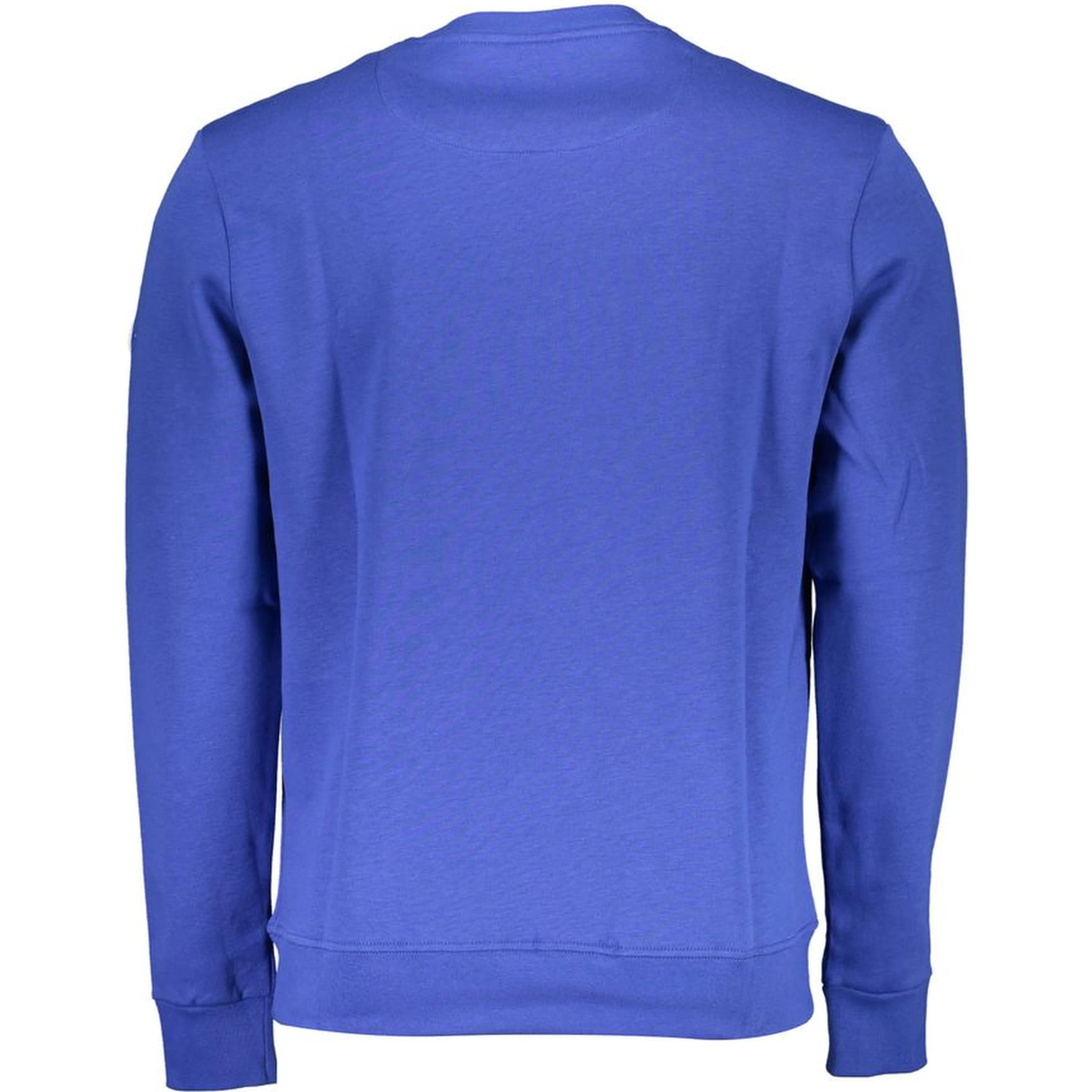 Blue Cotton Men Sweater