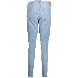 Blue Cotton Women Jeans