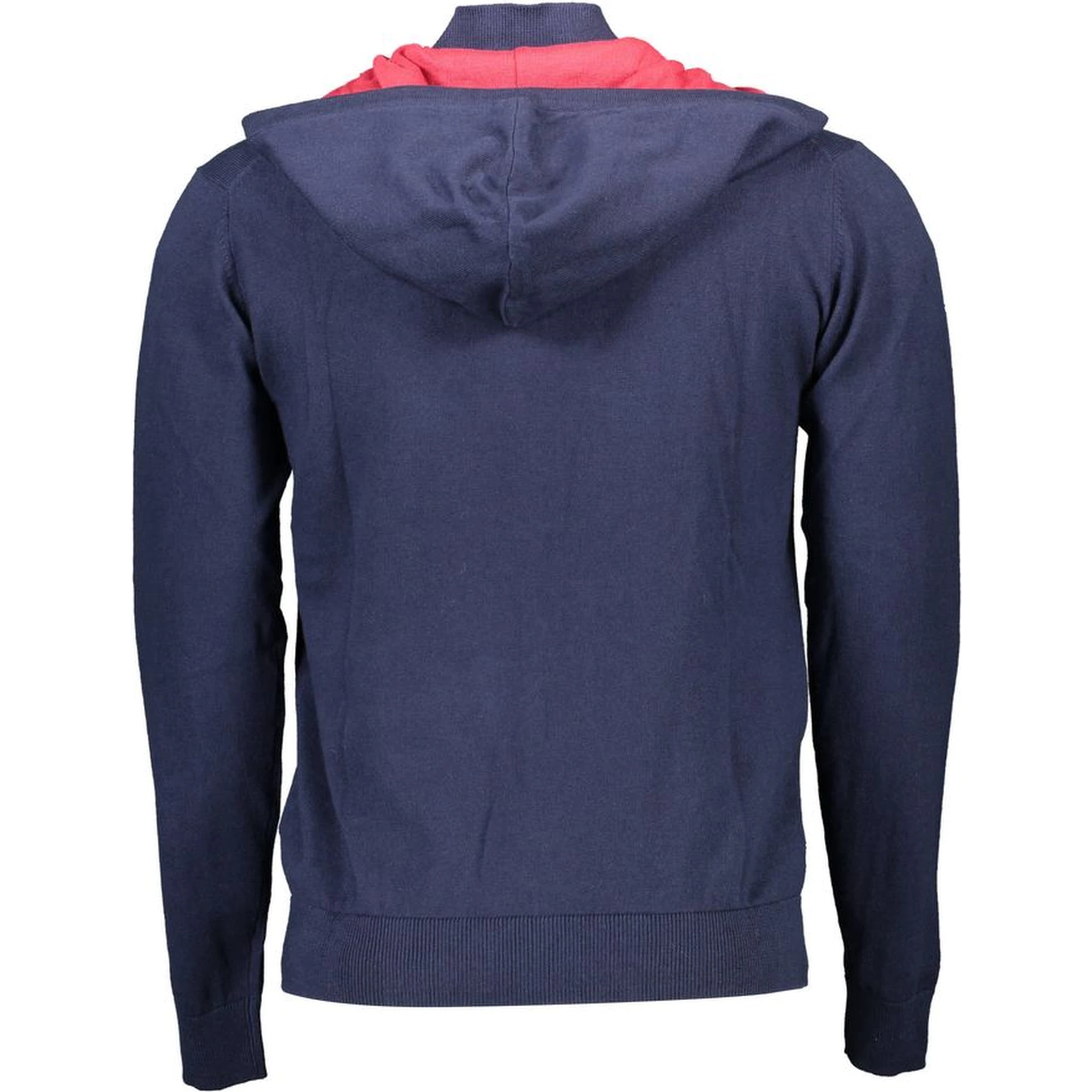 Blue Cotton Men Cardigan