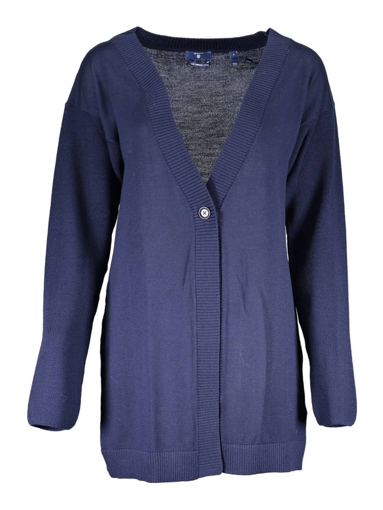Blu Wool Women Cardigan