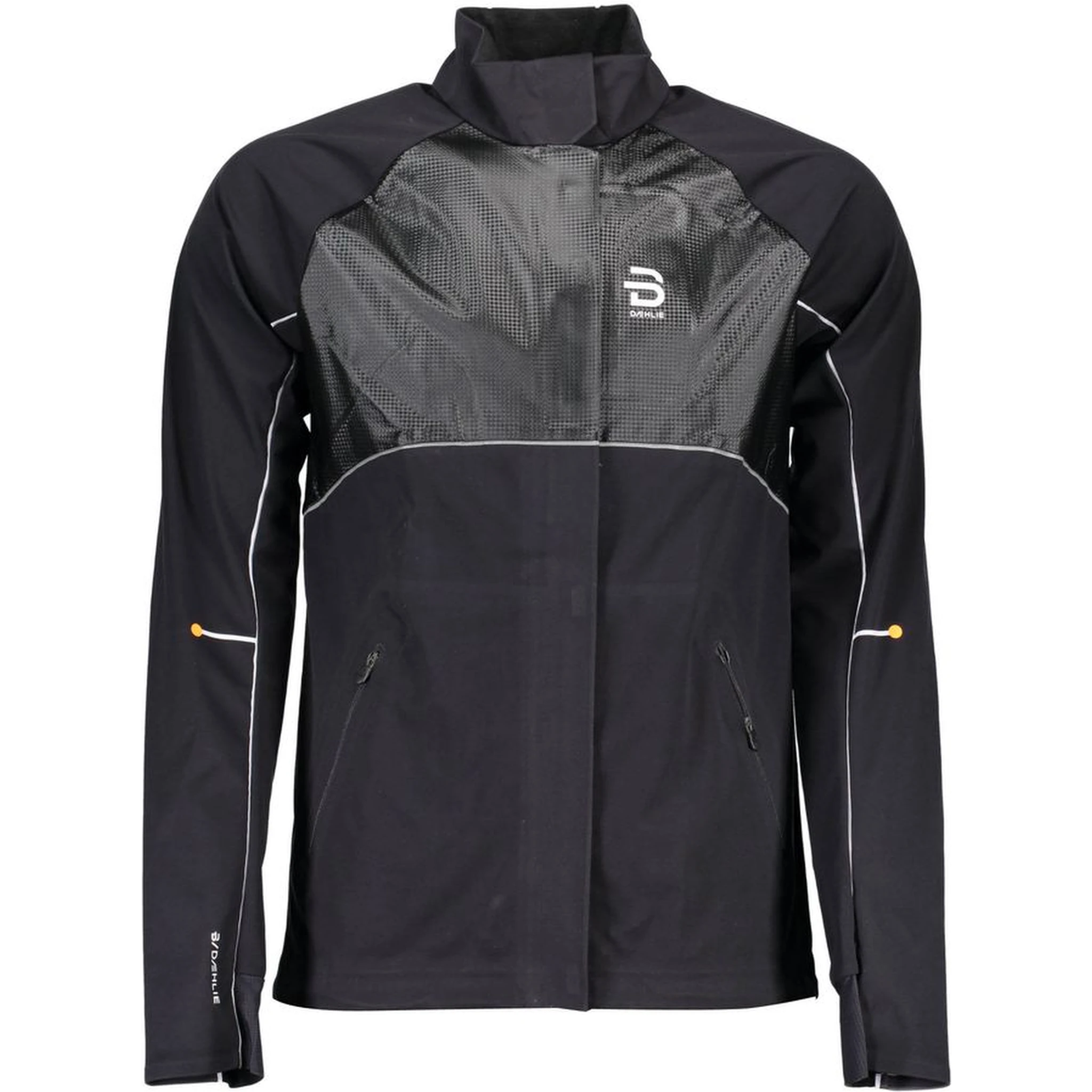 Black Polyester Men Jacket