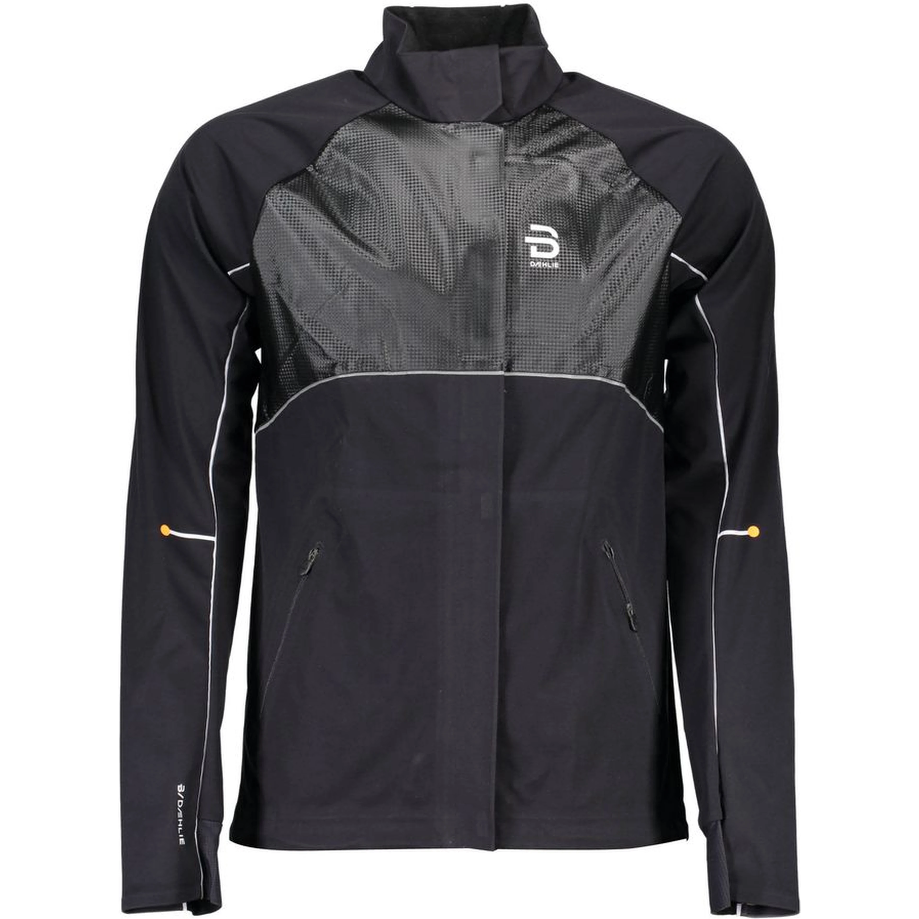 Black Polyester Men Jacket