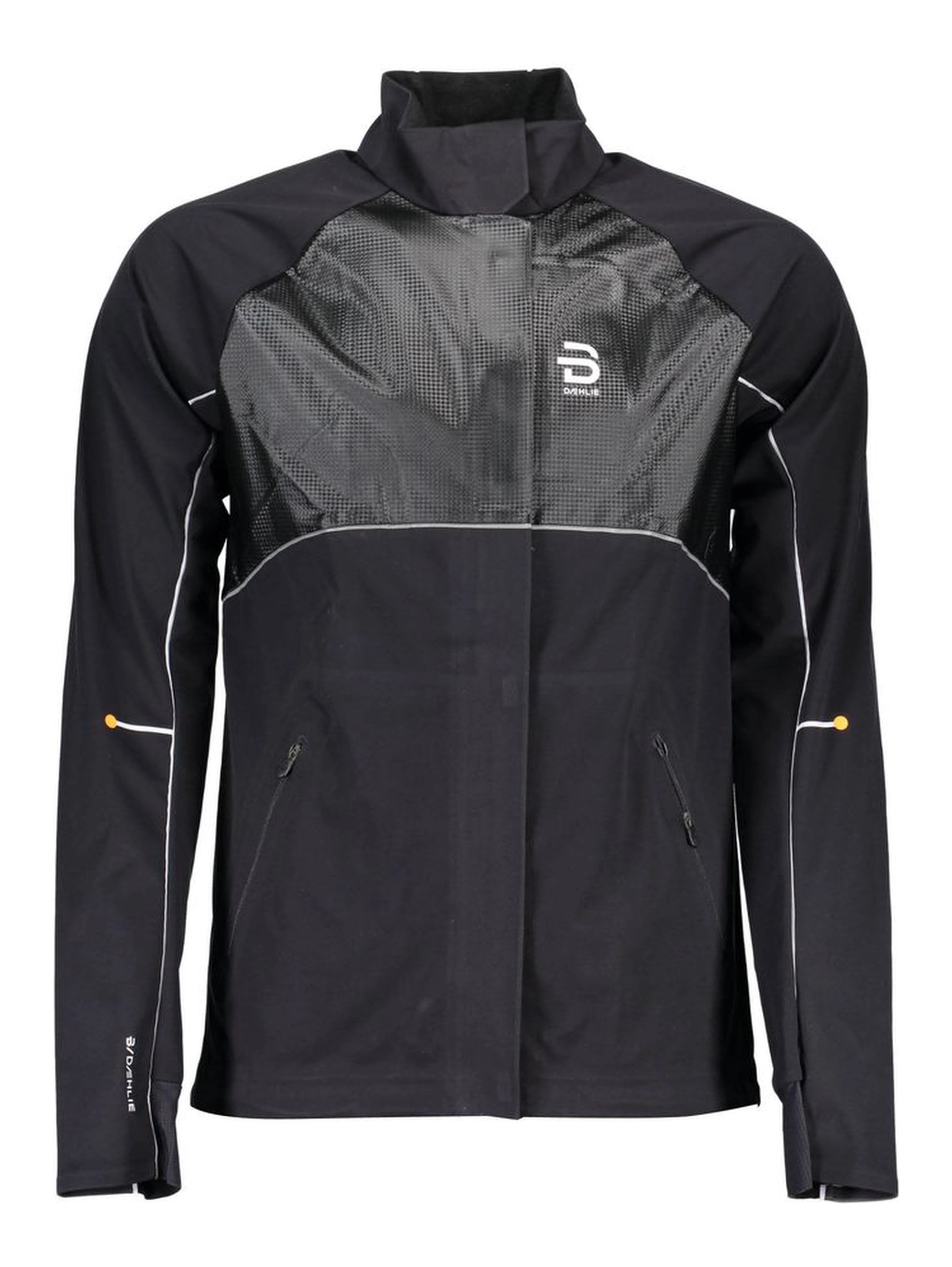Black Polyester Men Jacket