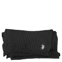 Black Wool Unisex Scarf