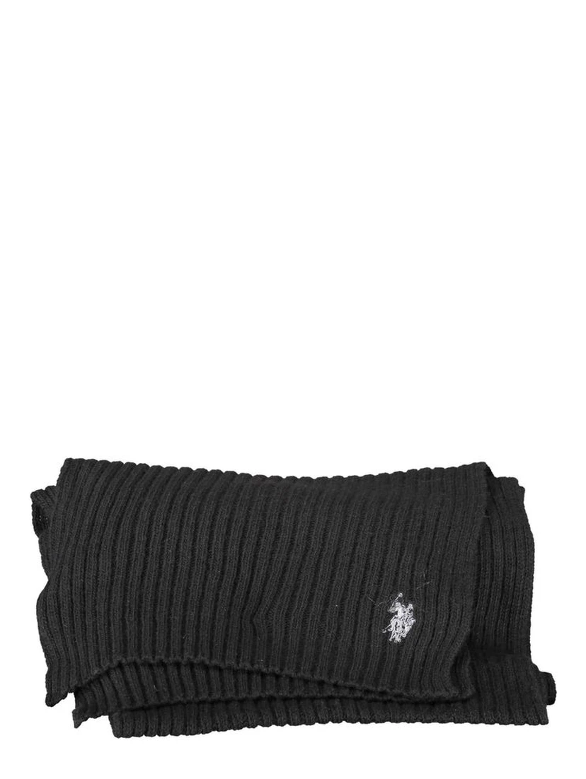 Black Wool Unisex Scarf