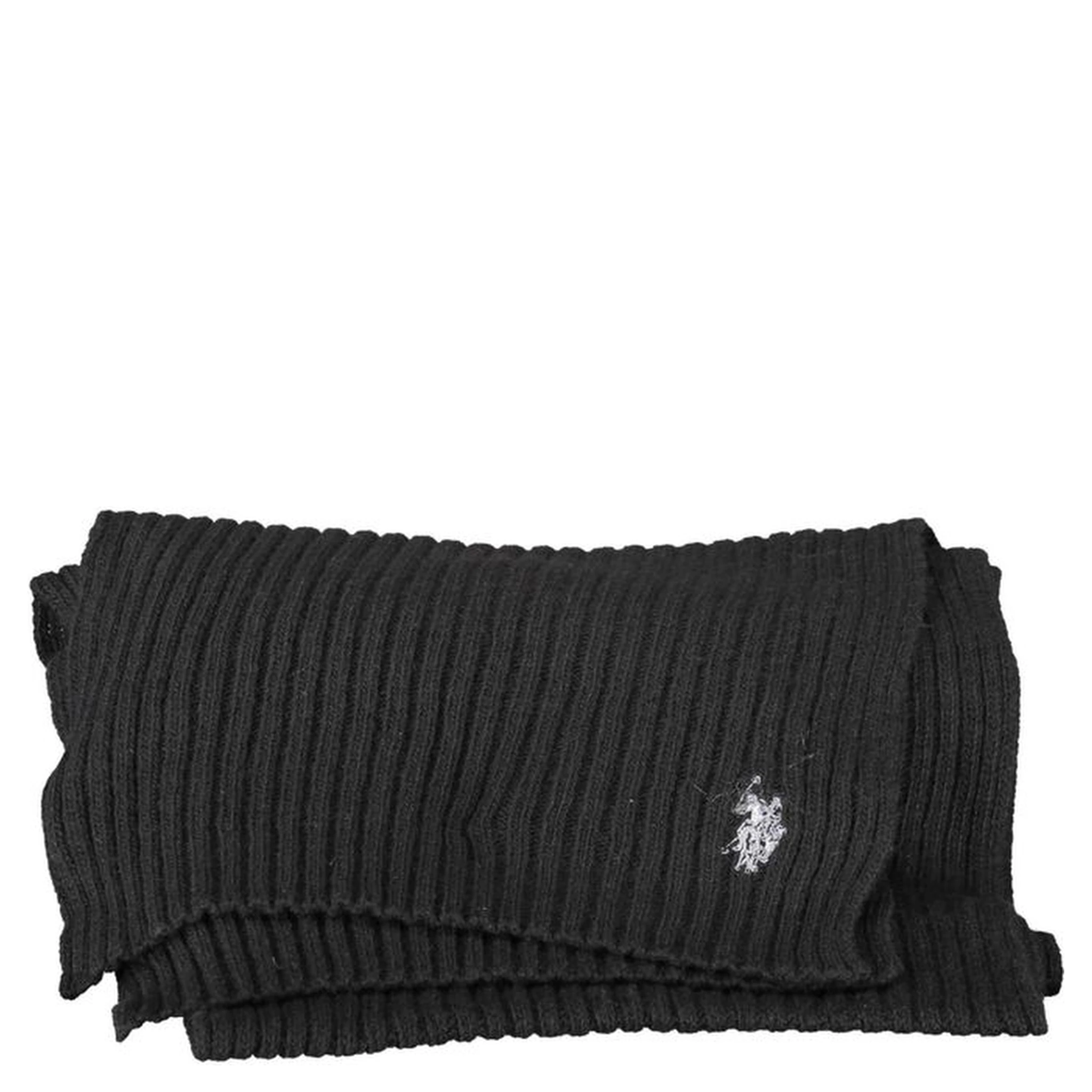 Black Wool Unisex Scarf