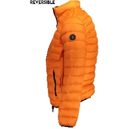 Orange Nylon Jackets & Coat
