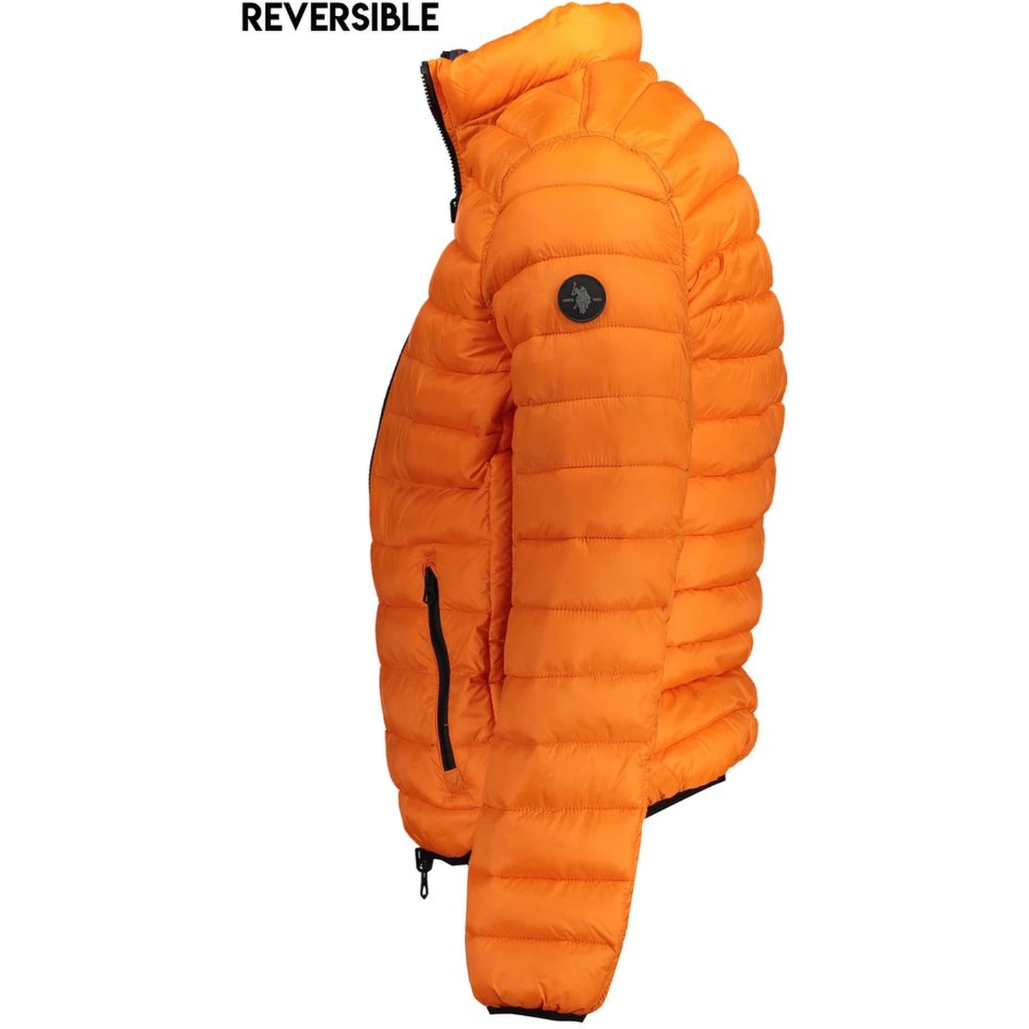 Orange Nylon Jackets & Coat