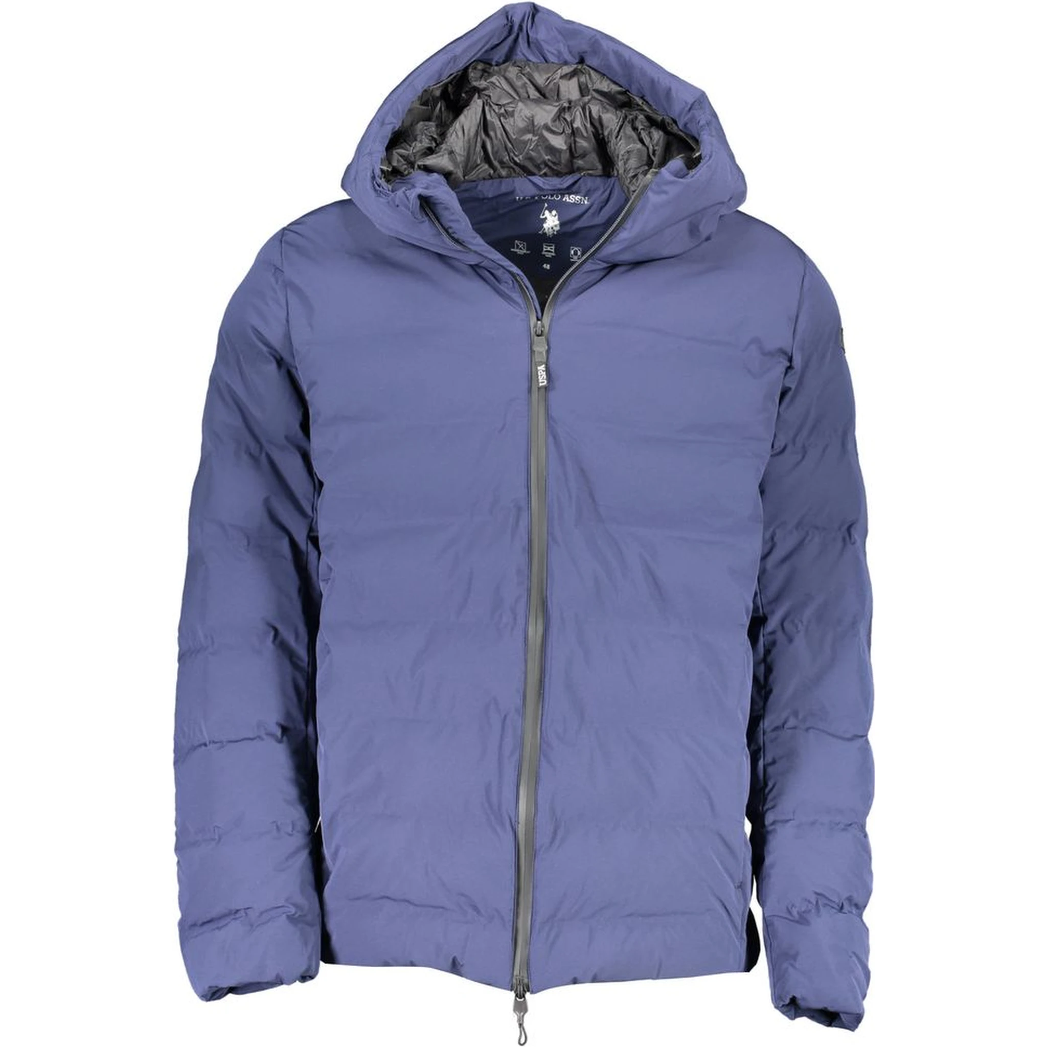 Blue Polyamide Men Jacket