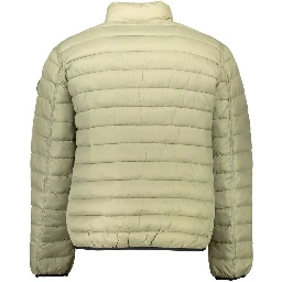 Green Nylon Men Jacket