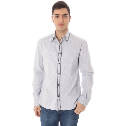 Azzurro Cotton Men Shirt