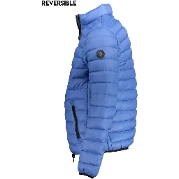 Blue Nylon Jackets & Coat