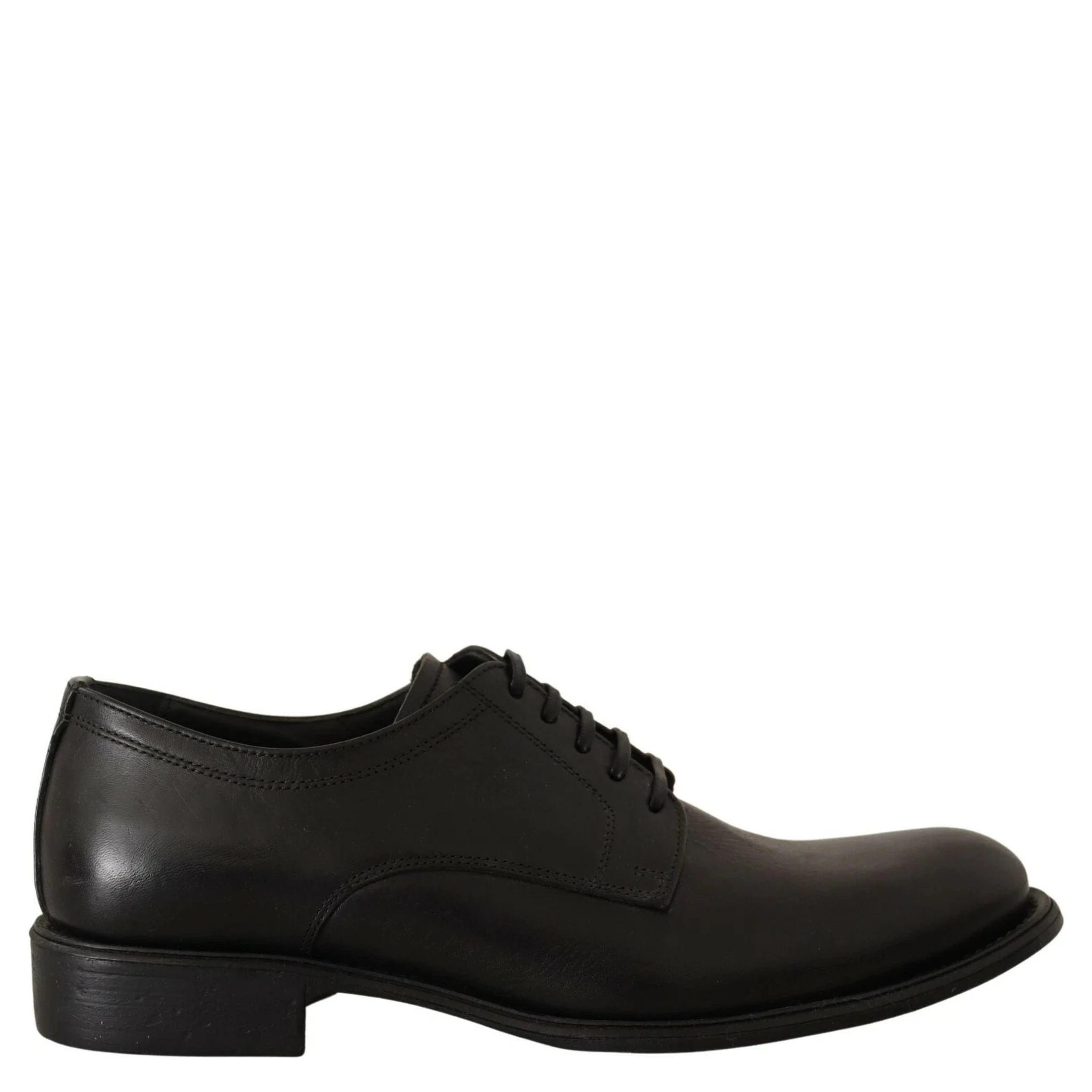 Black Lace Up Leather Men Formal Derby Shoes