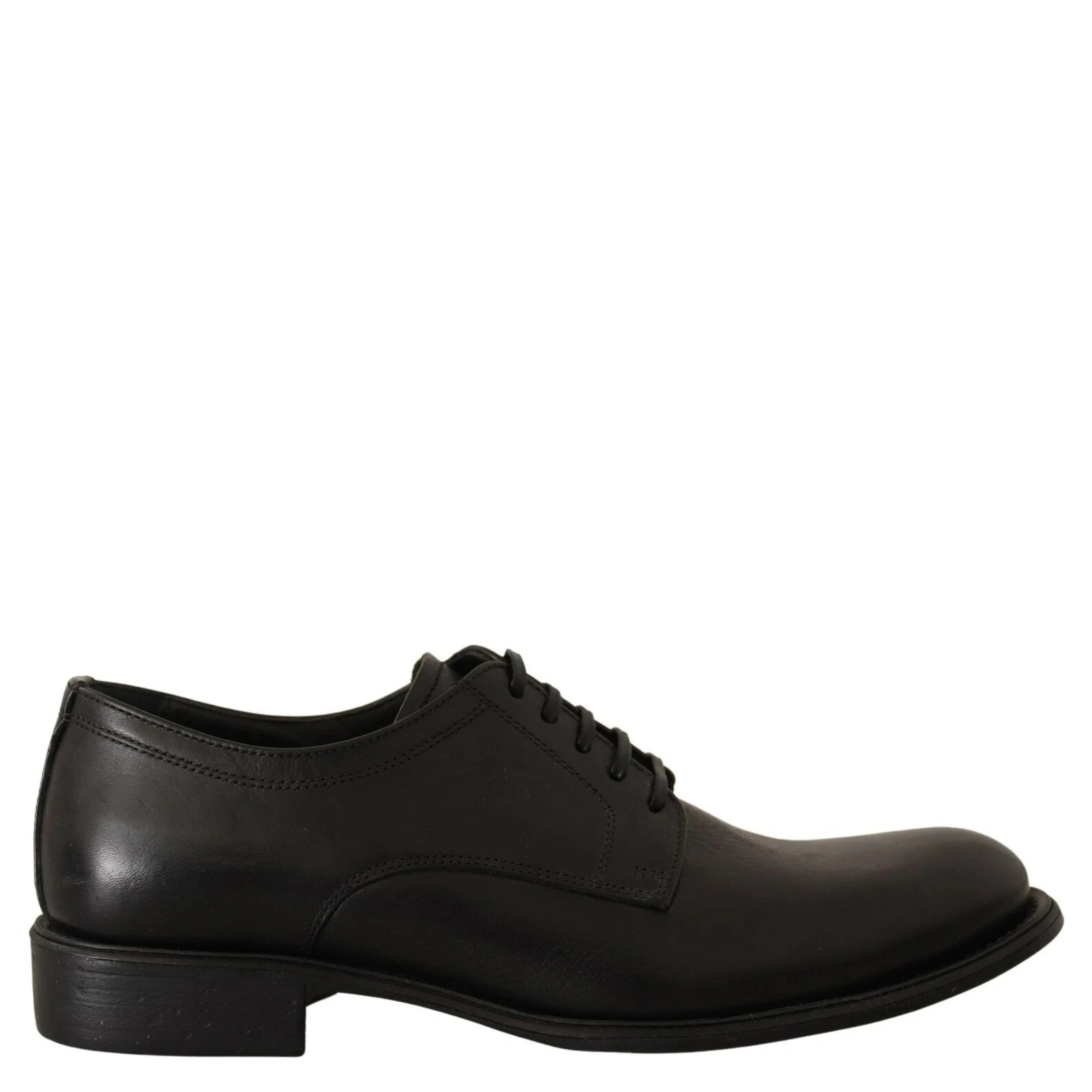 Black Lace Up Leather Men Formal Derby Shoes