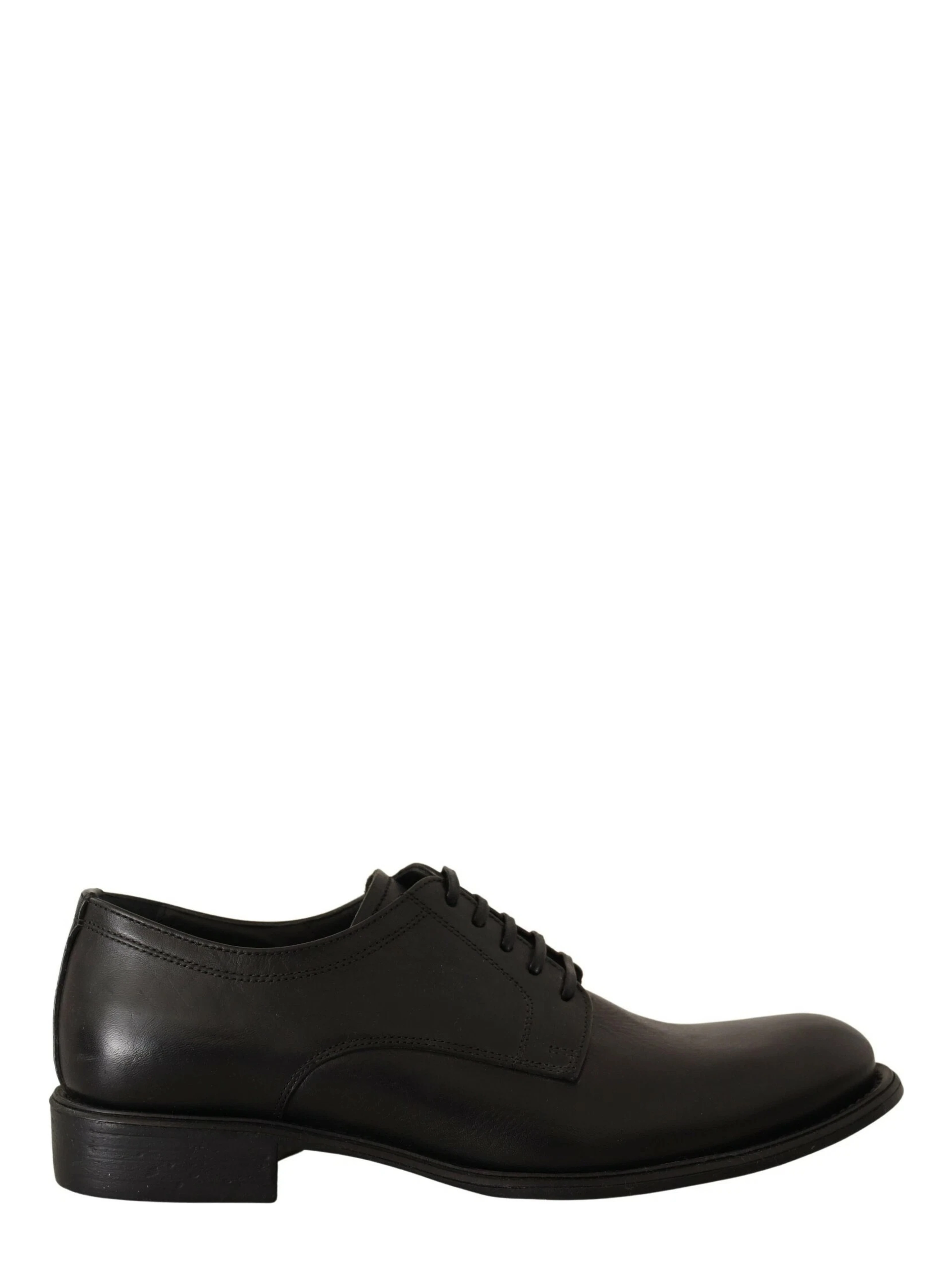 Black Lace Up Leather Men Formal Derby Shoes