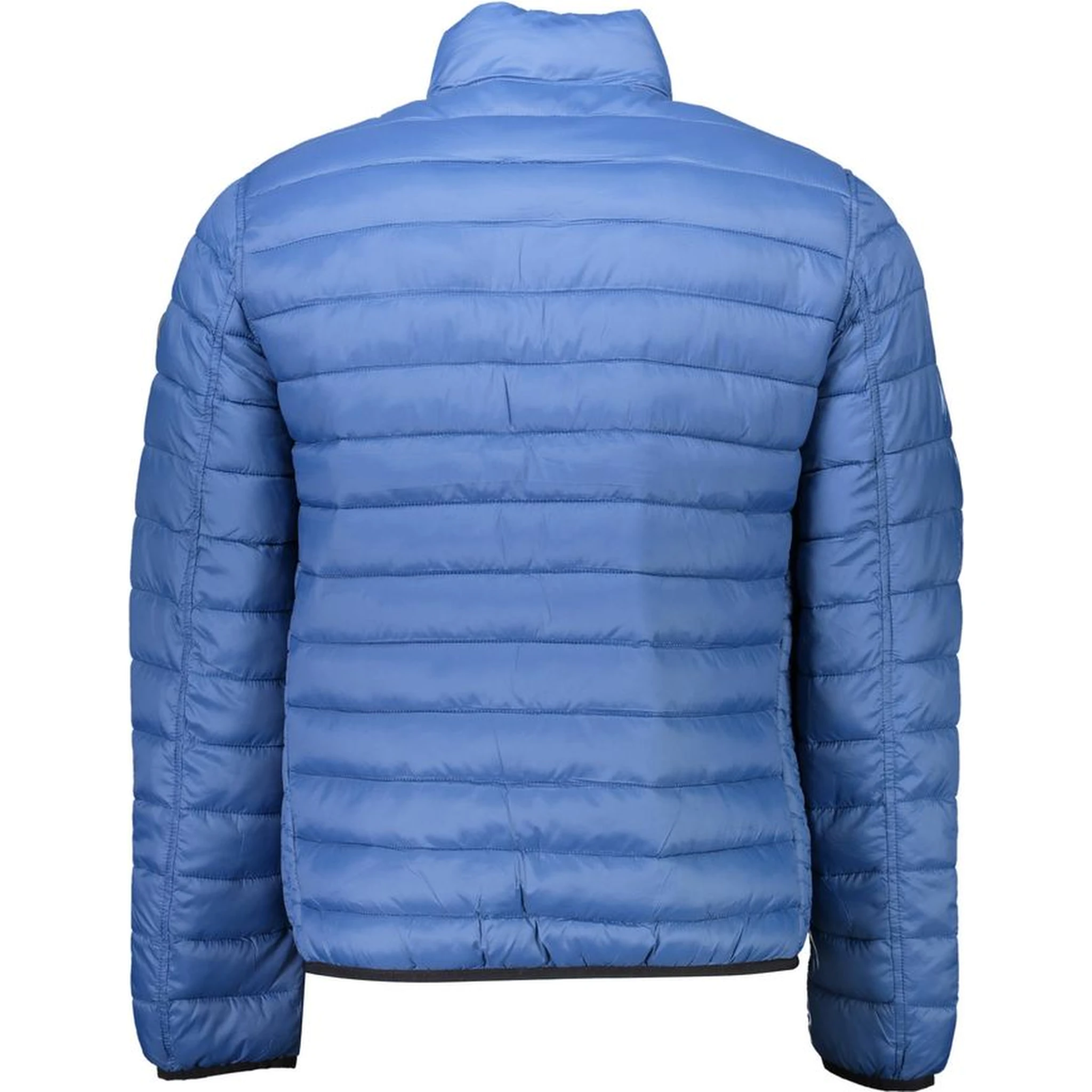 Blue Nylon Men Jacket