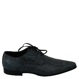 Blue Python Leather Snakeskin Shoes