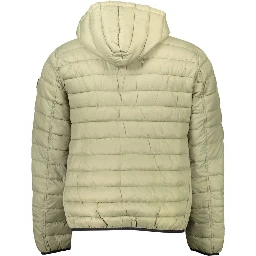 Green Nylon Men Jacket