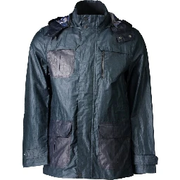Green Polyester Men Jacket