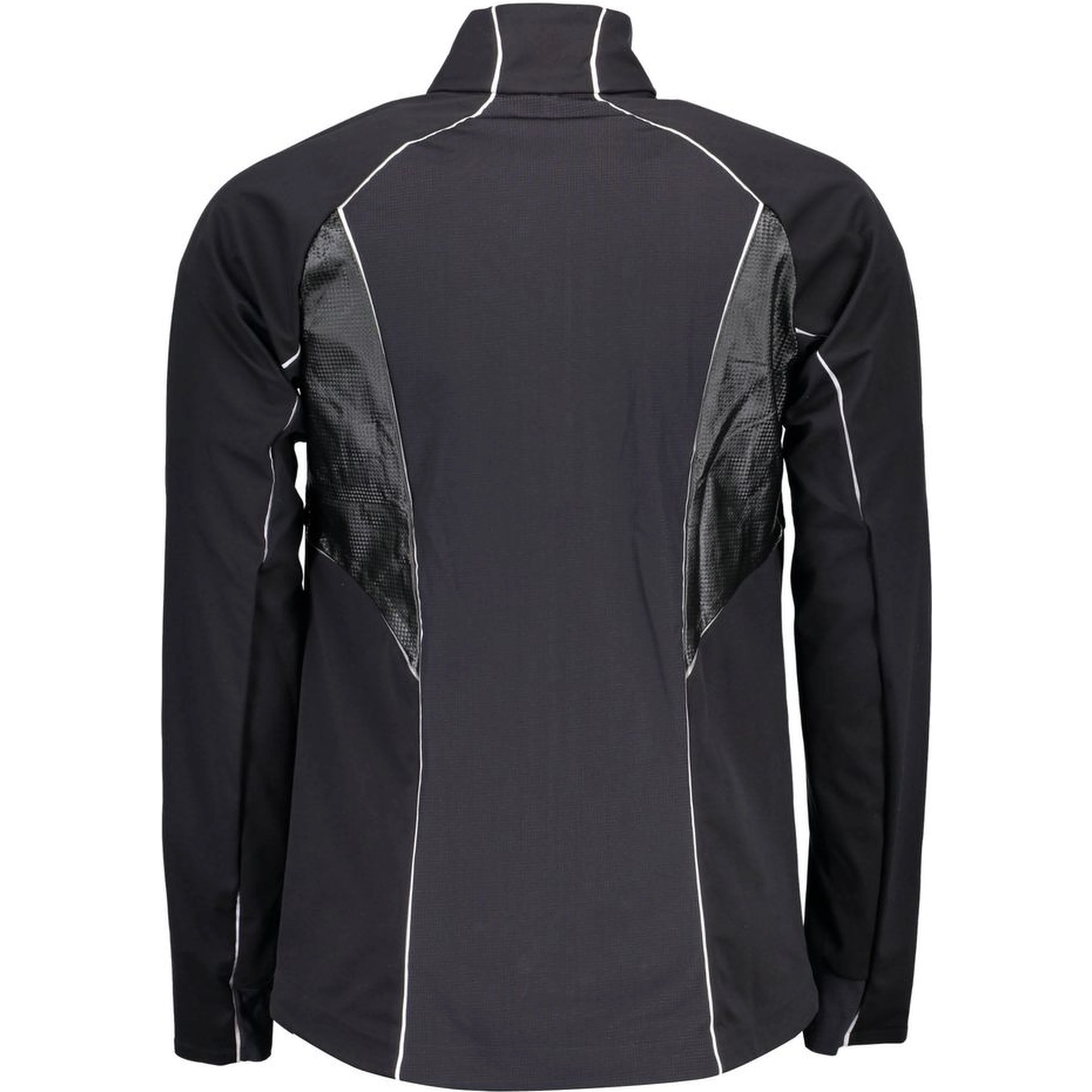 Black Polyester Men Jacket