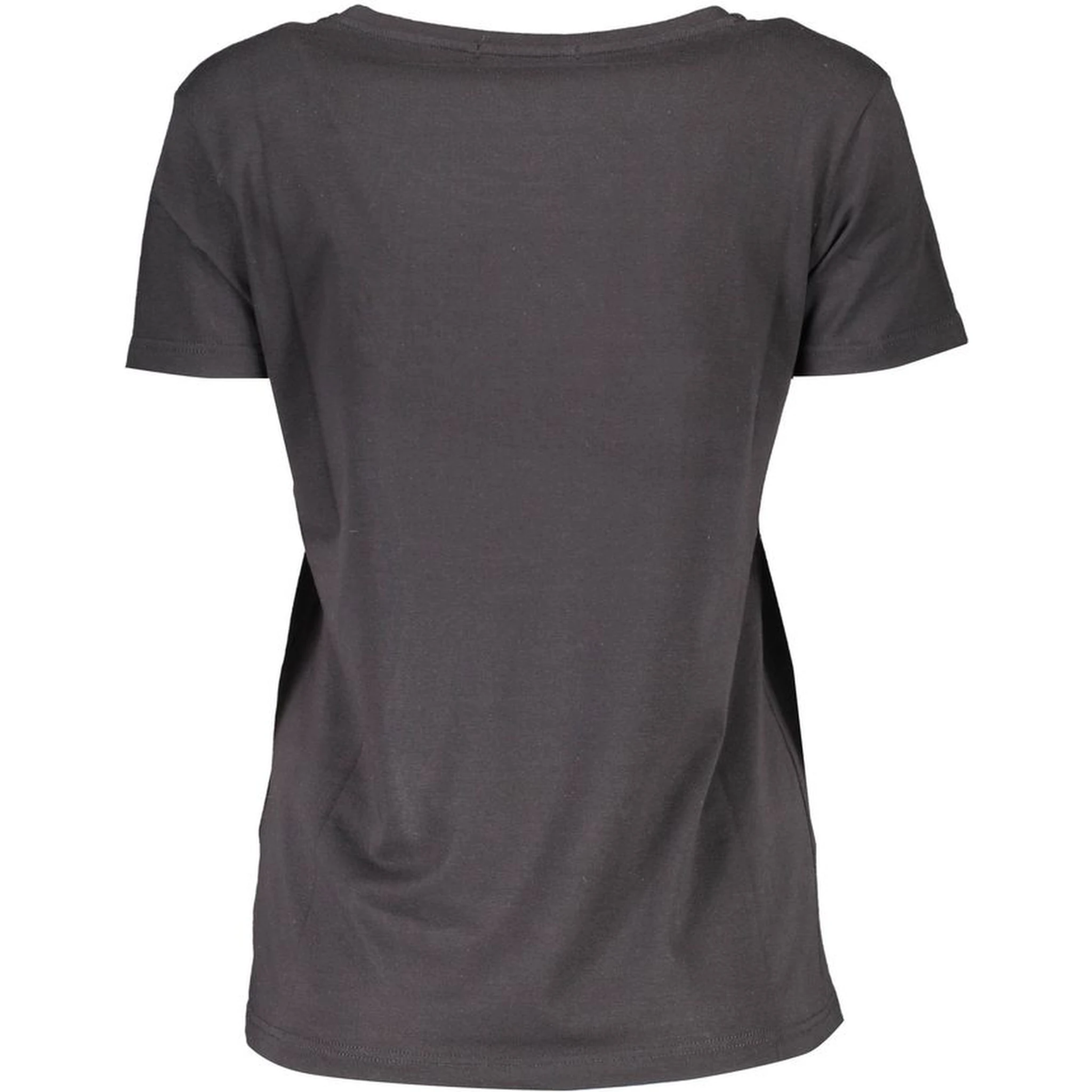 Black Cotton Women T-Shirt