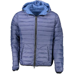 Blue Nylon Men's Jacket