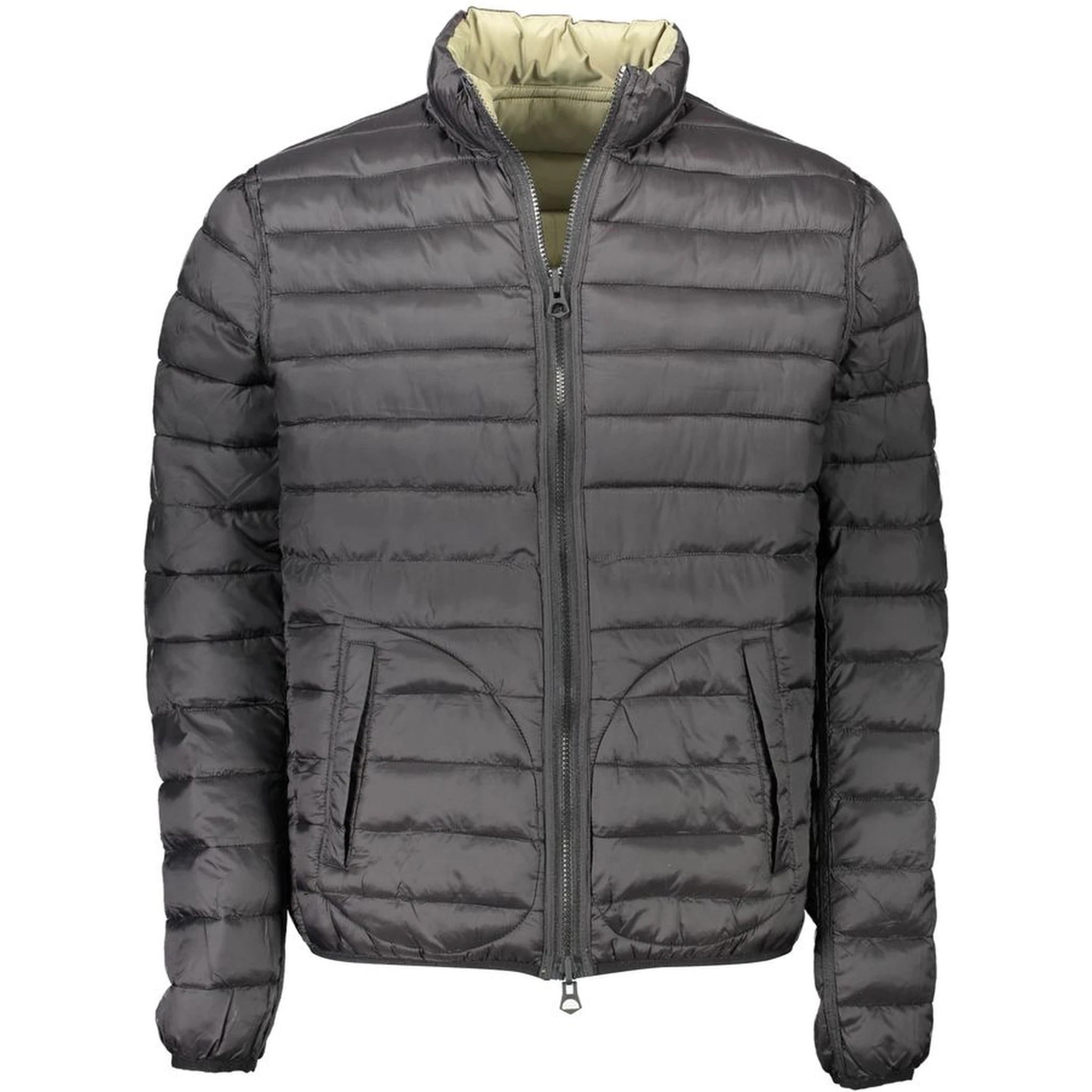 Green Nylon Men Jacket