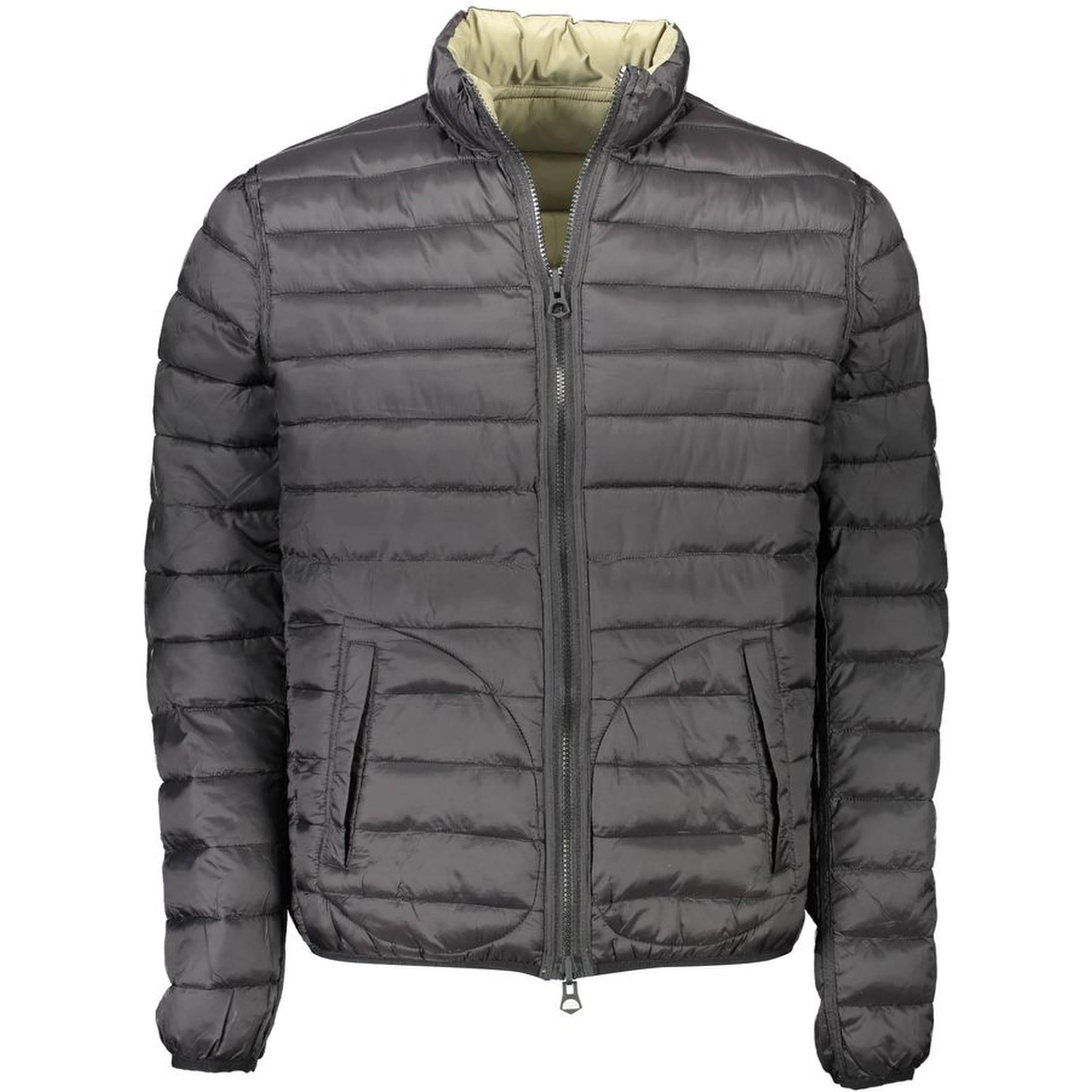 Green Nylon Men Jacket