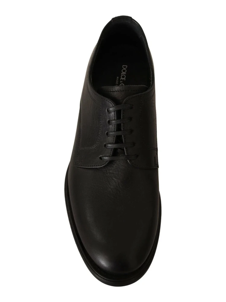 Black Lace Up Leather Men Formal Derby Shoes alternative