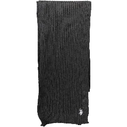 Black Wool Unisex Scarf