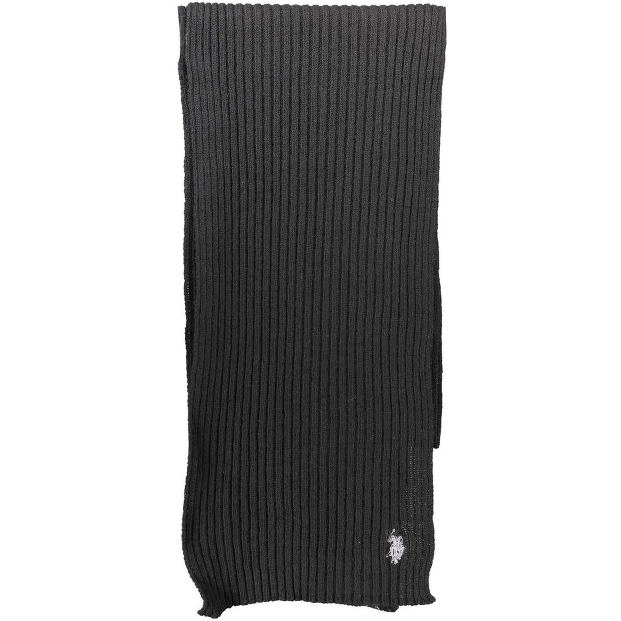 Black Wool Unisex Scarf