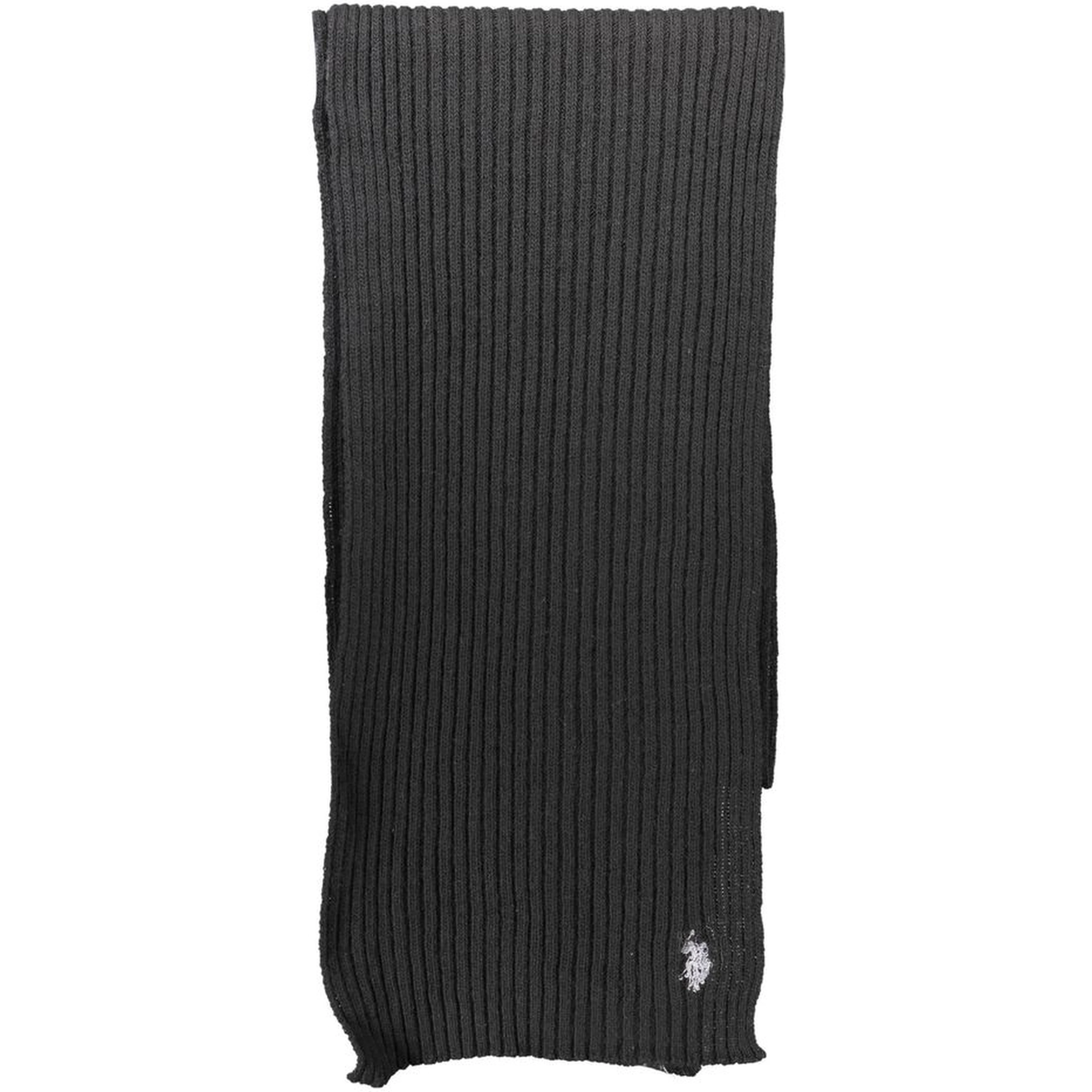 Black Wool Unisex Scarf